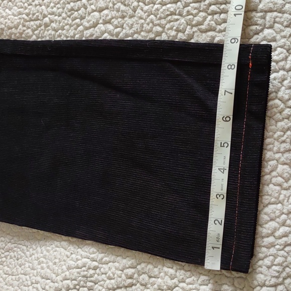 NWT TSUKI Market Size 34 Mischief Corduroy Trouser Spellout Leg Pants - Picture 5 of 15